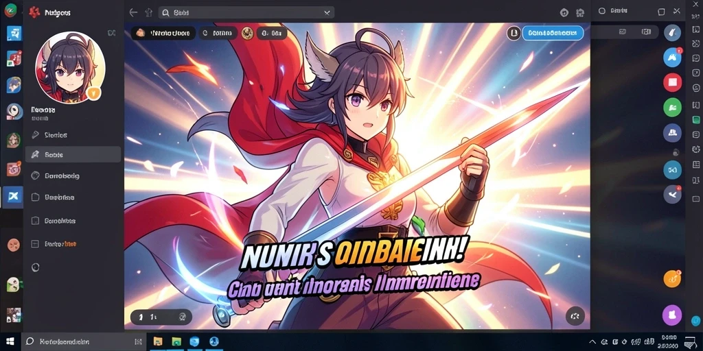 Screenshot menunjukkan karakter utama dalam aksi seru.