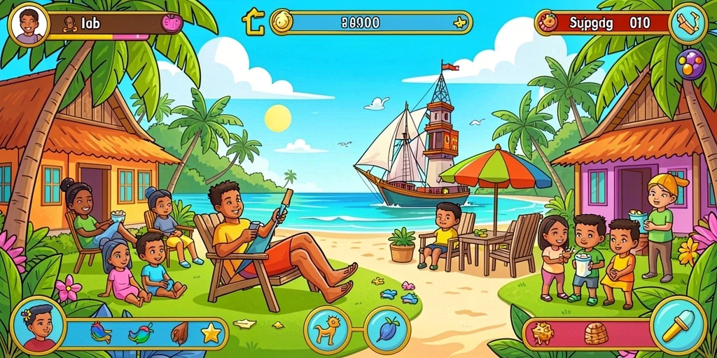 Screenshot menunjukkan pemandangan indah dalam game.