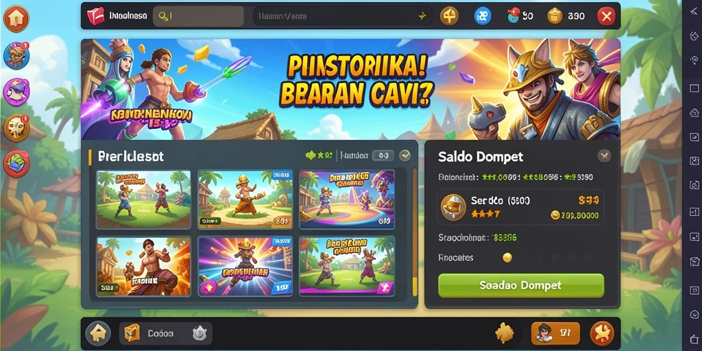 Tampilan menu utama yang menarik dan mudah dinavigasi.