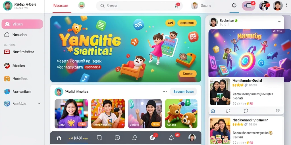 Tampilkan karakter utama dalam aksi seru.